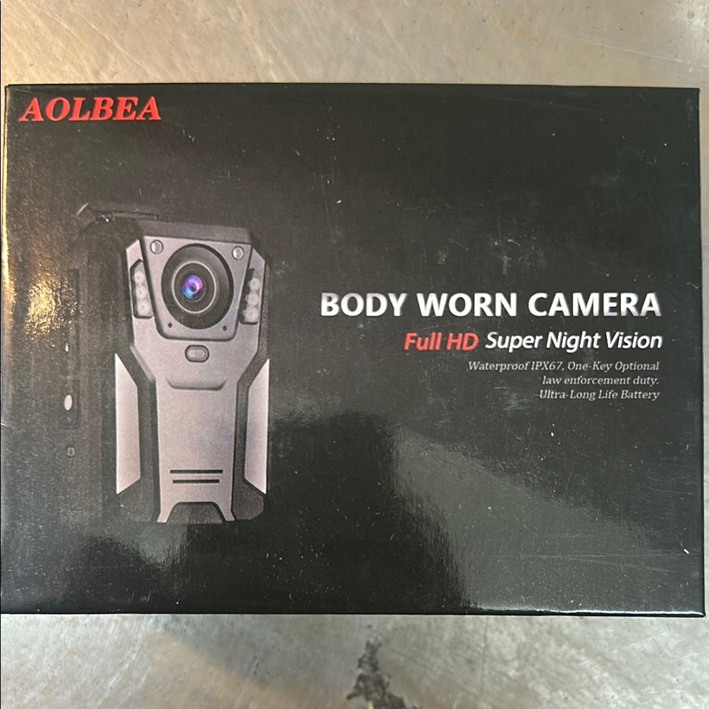 AOLBEA Body Worn Camera with Super Night Vision